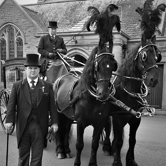 Richard Bird Funeral Services A picture of Richard Bird dressed up working a Funeral